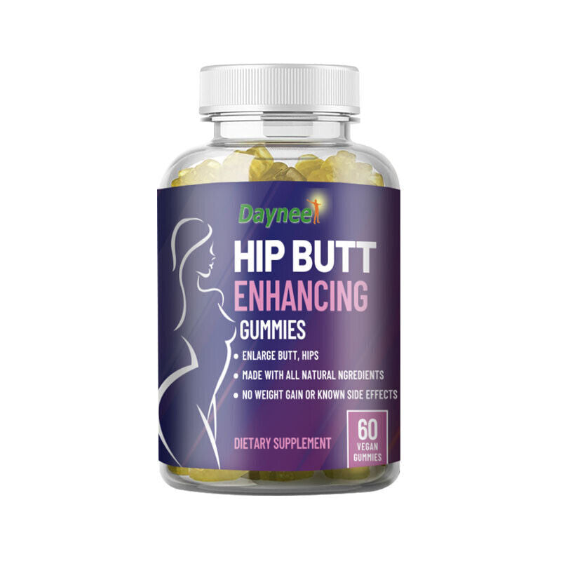 Hip Butt Enhancing Gummies - Big Butt Capsule, 60 Capsules per Bottle, Natural