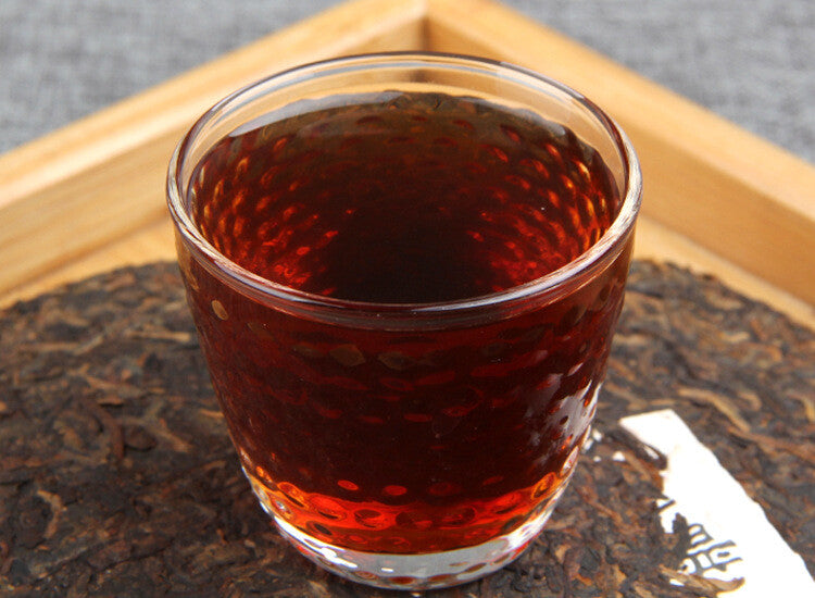 357g Yunnan Arbor Menghai Qizi Cake Collection Pu'er Tea ChenXiang Ripe Tea