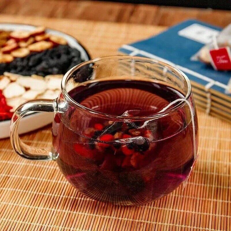 100g Ginseng Mulberry Black Wolfberry Tea Red Wolfberry Red Dates Dry Health Tea