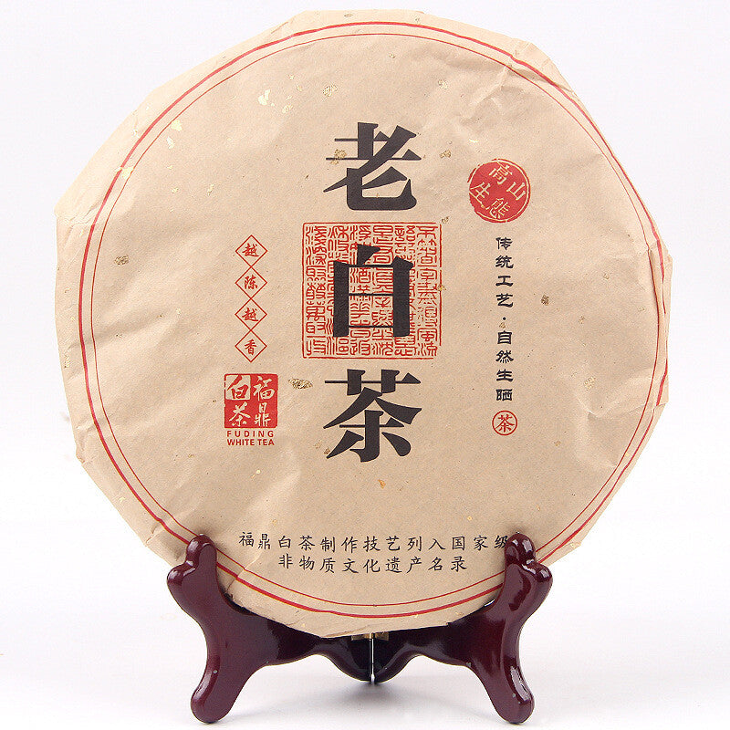 Fuding Old White Tea Aged Old White Tea Shoumei Sun Dried 350g White Tea Cake
