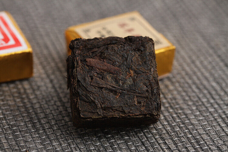 Menghai Puerh Ripe Tea Small Square Brick,Catalpa Puerh Tuo Tea 500g