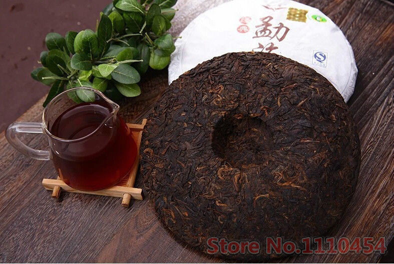 HelloYoung357g Classic Ripe Pu Er Tea Black Menghai Cooked Pu-erh Puer Red Slimming tea
