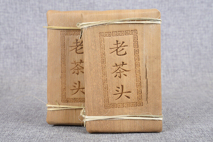 Puerh Tea Old Tea Head Golden Bud Brick Tea 250g Cooked Brick 10 Years