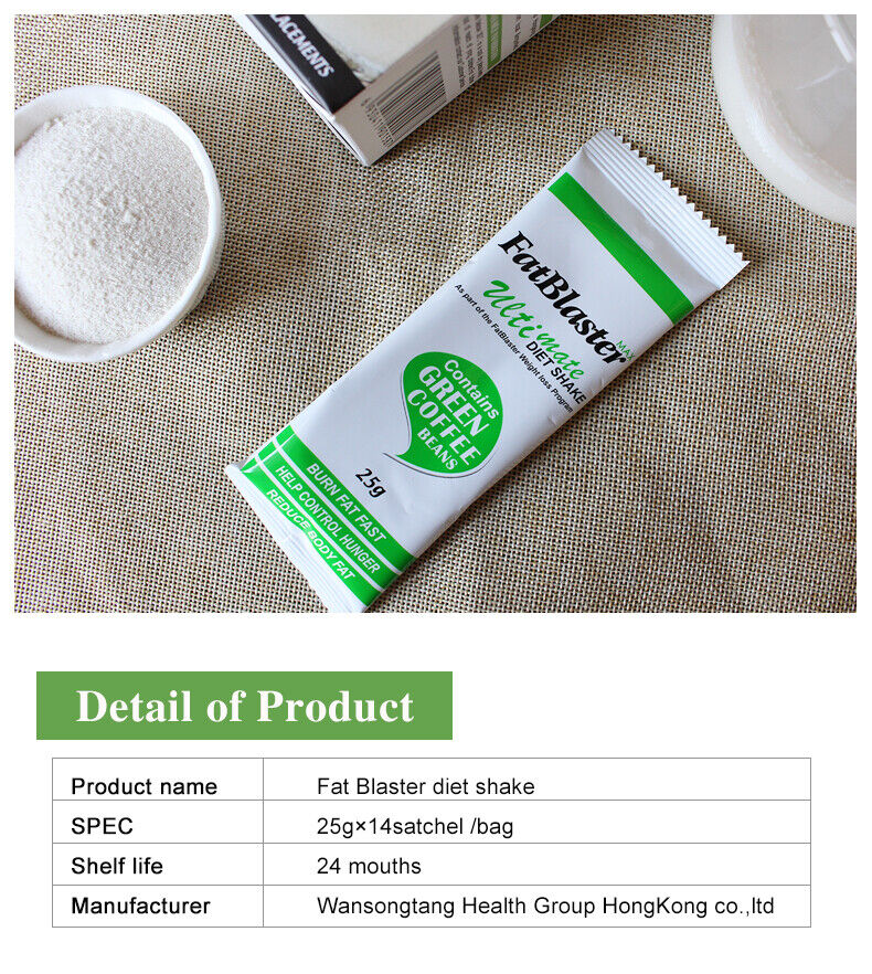 Fat Blaster Diät Weight Loss Ersatz Milchshake Grüner Kaffee Pulver