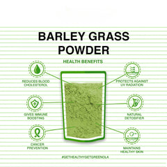 Organic Barleygrass Powder - Barley Grass Detox Green Juice Cleanse Weight Loss