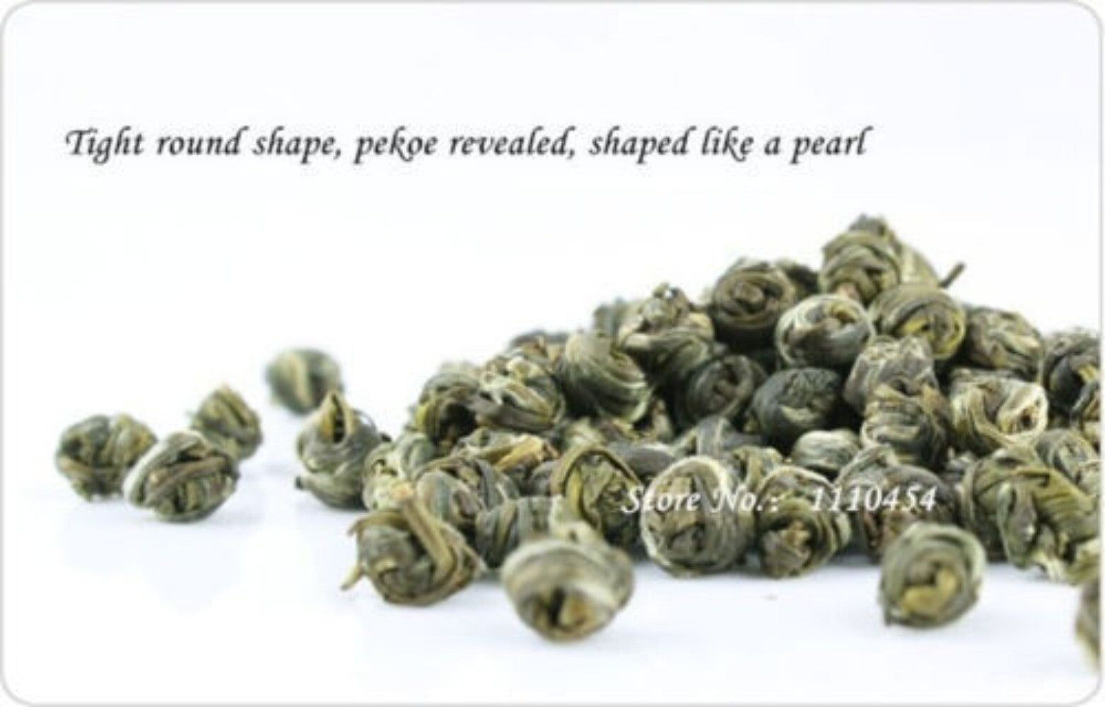 Flower Tea Jasmine Pearl Organic Green Tea Chinese Fragrant Tea Health Care 100g