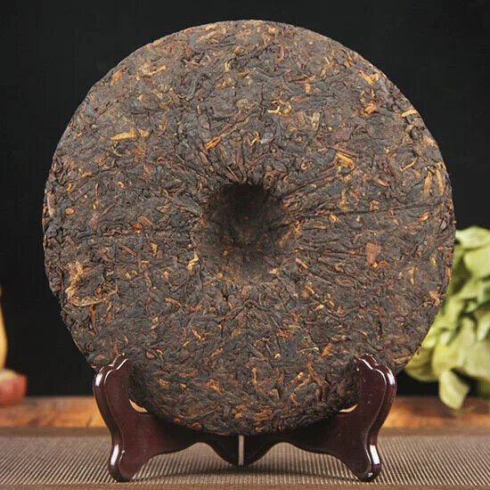 Chinese Good Taste Shu Puer Tea Cake 357G Yunnan Qizi Bing Fermented Puerh Cha