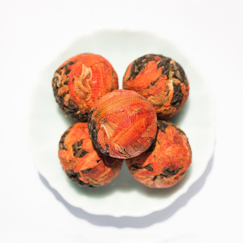 10Pcs Wholesale Mix Dried Flower Black Tea Ball Herbal Blooming Tea
