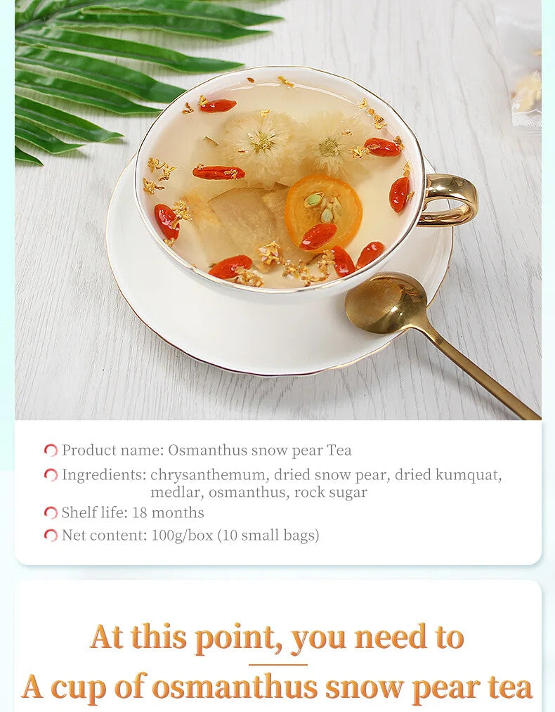 Healthy Herb Tea Bag 100g/3.52oz Osmanthus Snow Pear Tea