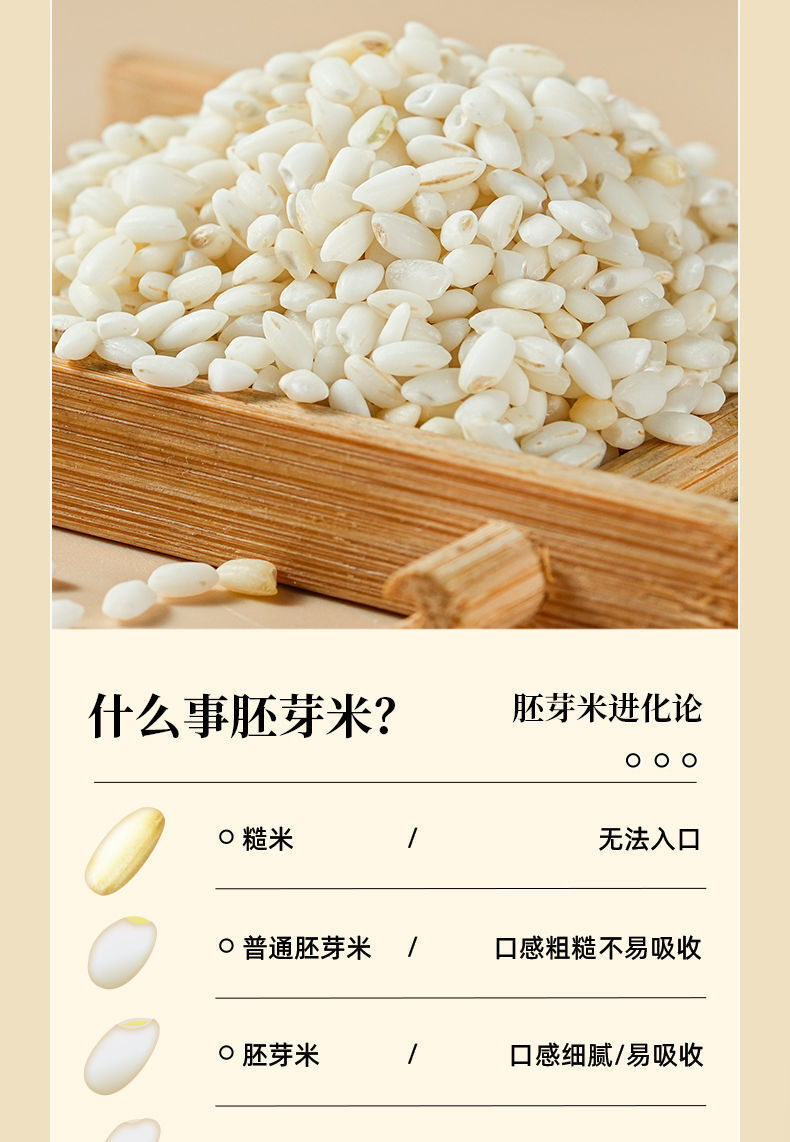 Germinated Unpolished Pearl Rice – Vacuum Sealed Green Food for Porridge