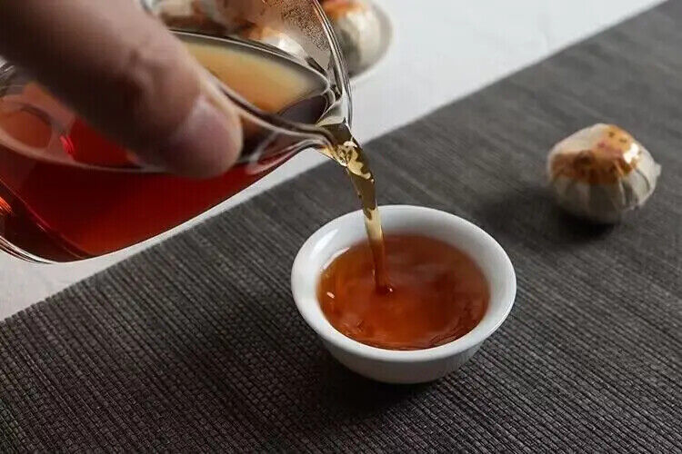 Famous Old Tangerine Ripe Puerh Dried Green Orange Peel Puer Tea Ball 500G