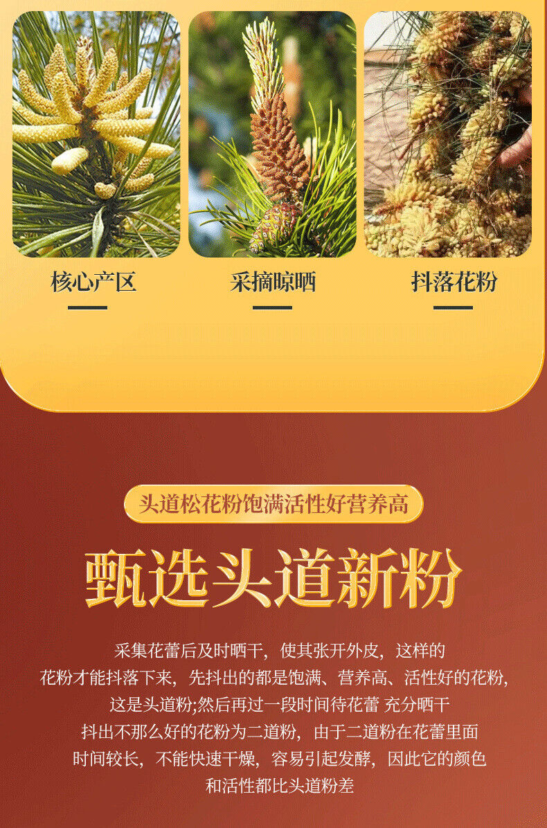 Pine Pollen Brew Drink Wall-breaking Pine Pollen 100g/can