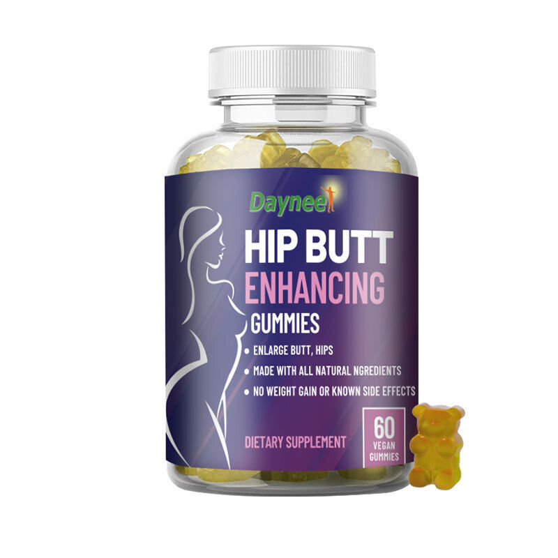 Private Label Hip Butt Enhancing Gummies Rose Hips Fruit 60 Vegan Gummies