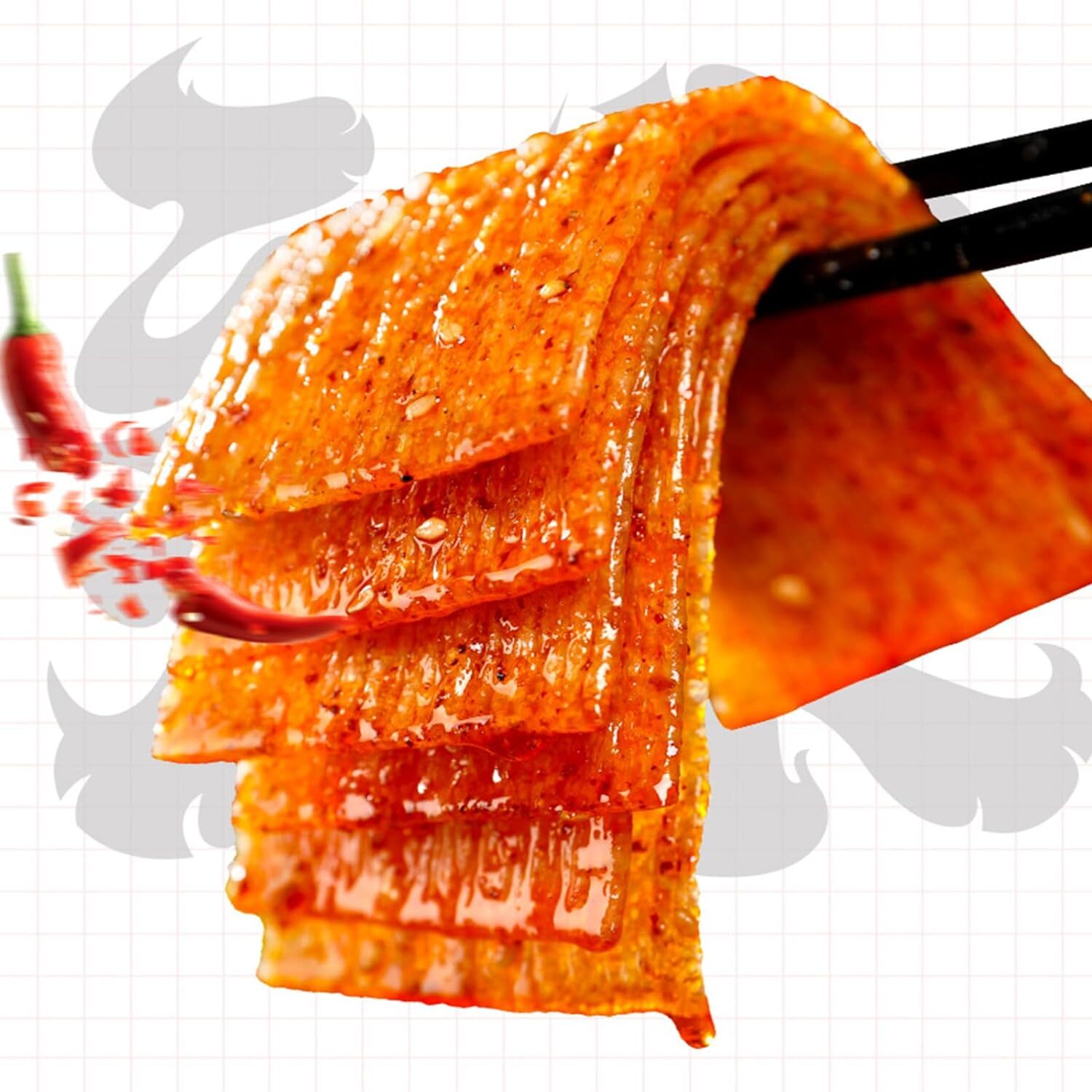 Spicy Strip Small Gluten Latiao Snack Food - Chinese Special Vegan Spicy Flavour