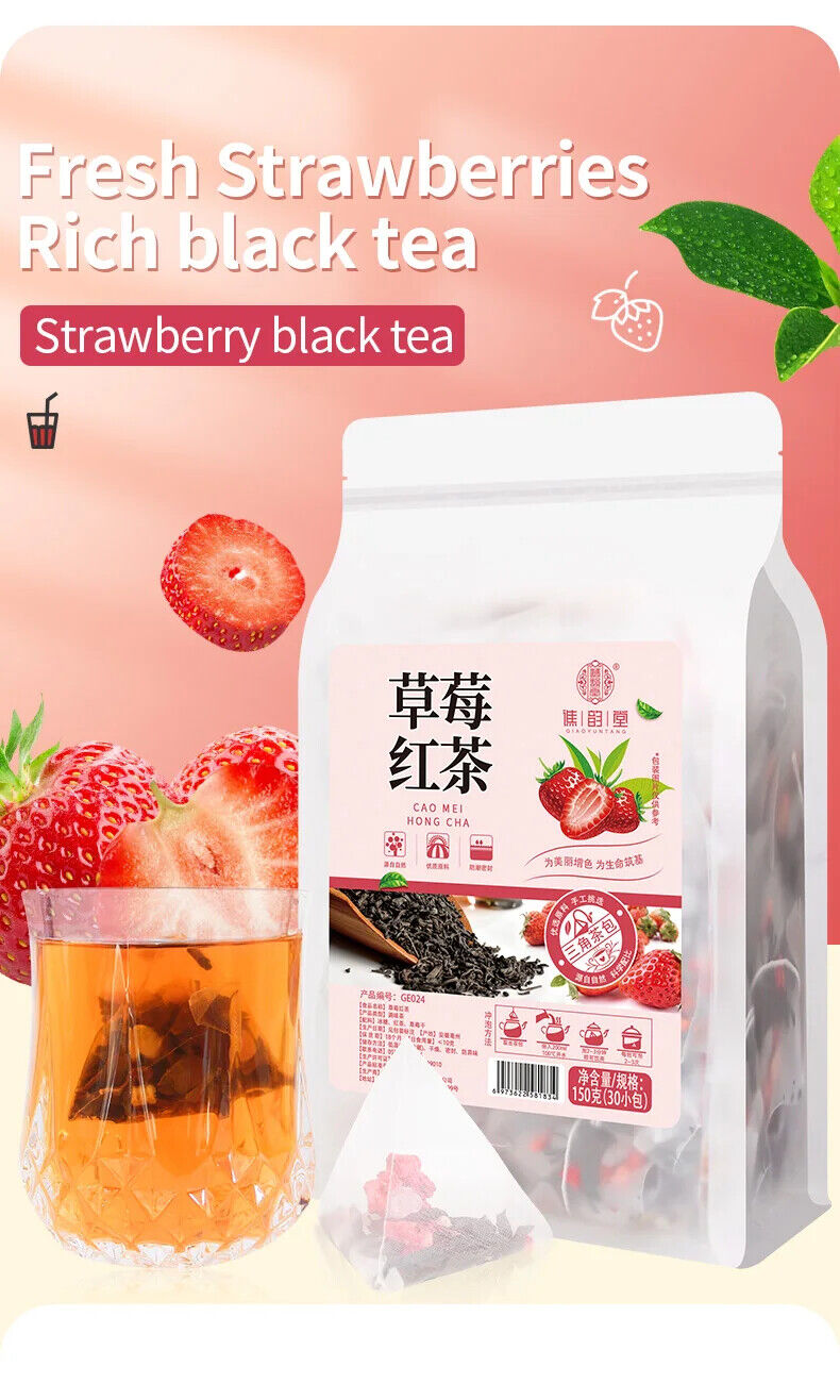Strawberry Black Tea Herbal Tea 150g