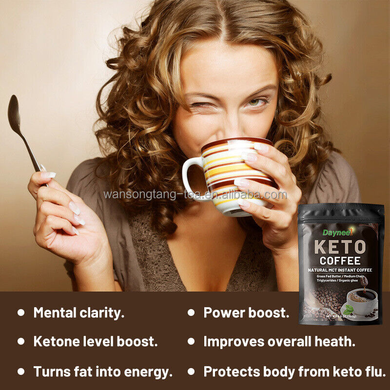 Slimming Coffee Natural Herbs Healthy Weight Loss Keto Instant Coffee 10g*10bags