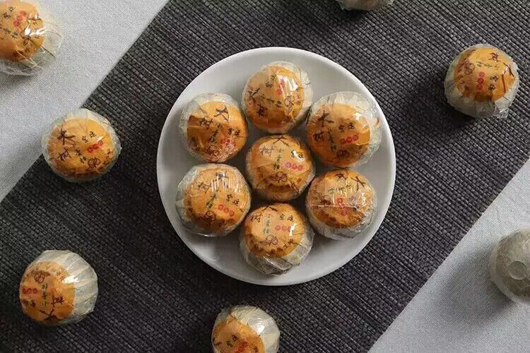Famous Old Tangerine Ripe Puerh Dried Green Orange Peel Puer Tea Ball 500G