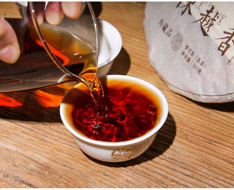 Yunnan Pu'er Tea Ripe Tea The More Ages Better Smells Pu'er Ripe Tea Cake 357g