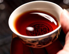 HelloYoungYunnan 357g Pu-erh Tea Puerh Ripe Tea Wishful Tea-cake Top Class Cooked Shu HelloYoung Tea