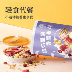 Fruit Yoghurt Oatmeal Convenient and Nutritious Meal Replacement Oatmeal