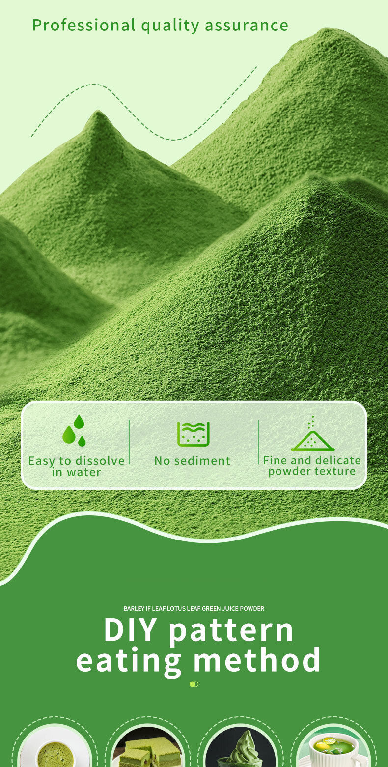 Meal replacement barley seedling green juice powder