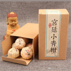 HelloYoung100g Yunnan Puerh Tea Xinhui Citrus Puer Cooked Tea Small Green Citrus Pu Er Tea