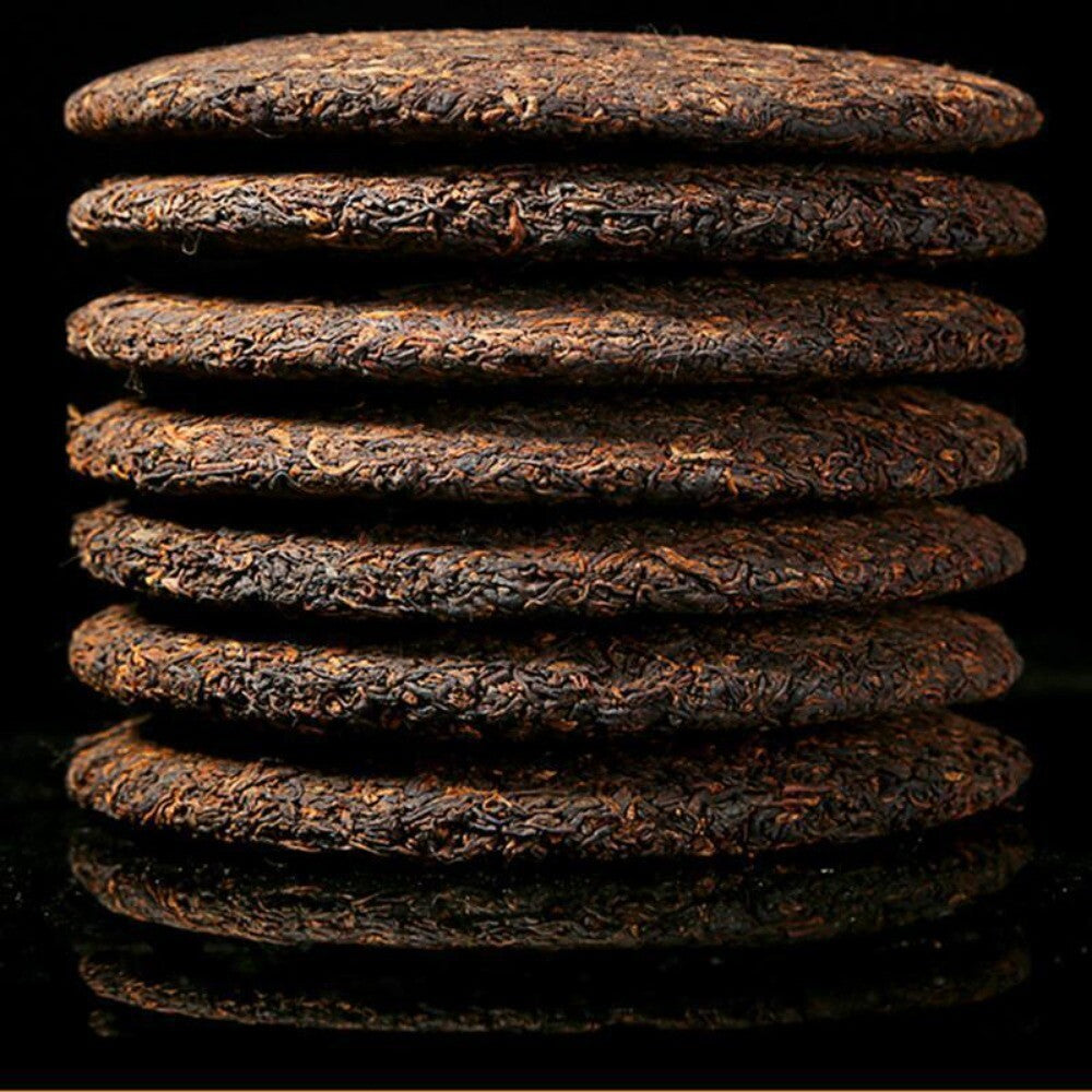 Premium 357g Yunnan Spring Puer Ripe Tea Cake - Cooked Black Tea for Health Care