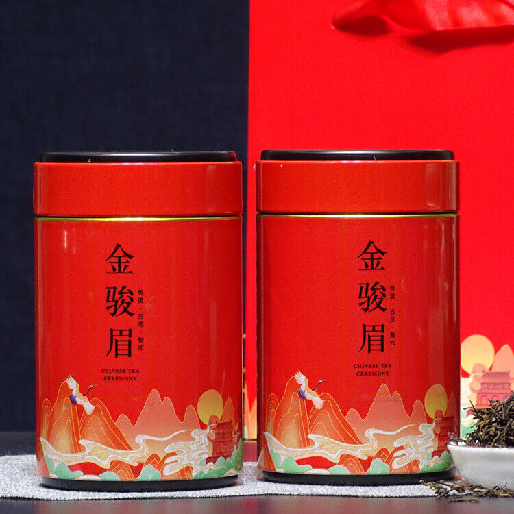 Lapsang Souchong Tea Premium Black Tea Loose Leaf Jin Jun Mei Gift Set 2 Cans