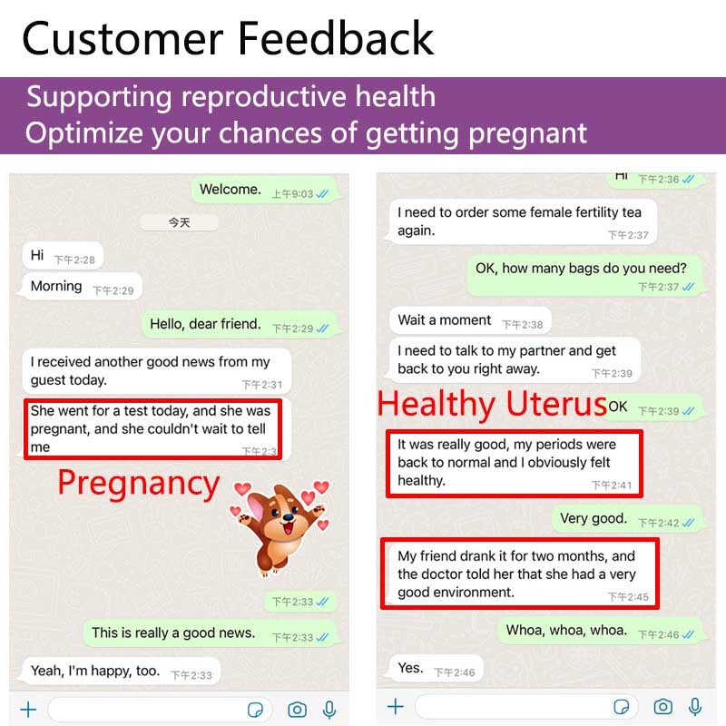 Herbal Teabag Factory Womb Detox Tea Female Fertility Fibroid Tea
