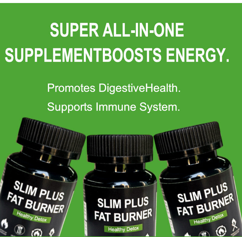100% Authentic Organic Slim Plus - Fat Burner & Detox Slimming Capsules