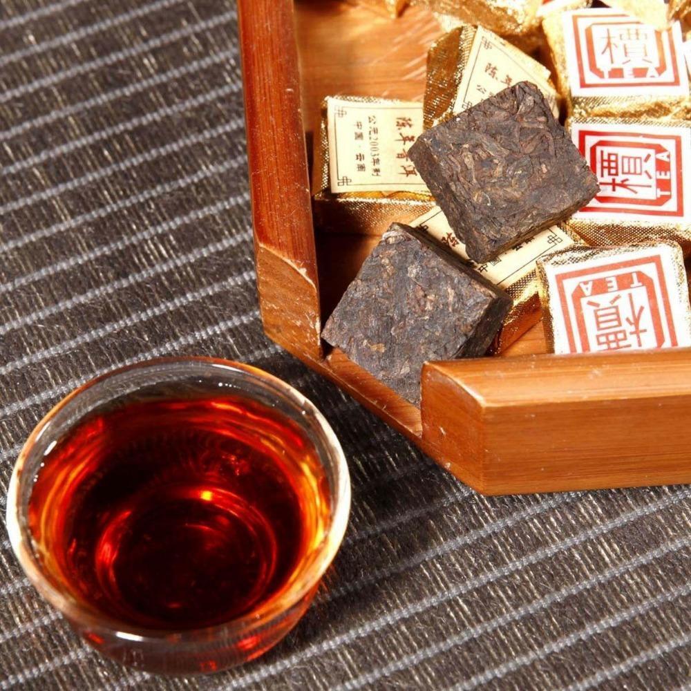 50g-500g Yunnan Pu'er Tea Ripe Tea Small Gold Brick Pu'er Mini Tuo Tea