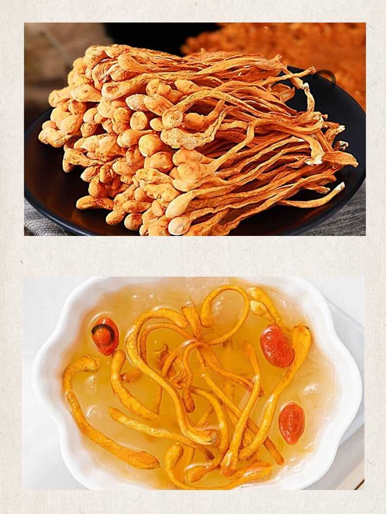 North Cordyceps Flower Dried Premium Quality for Soup Chicken Stew Fresh Herbal