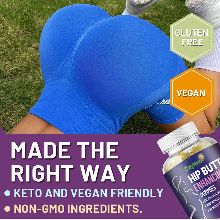 Hip Butt Enhancing Gummies - Big Butt Capsule, 60 Capsules per Bottle, Natural