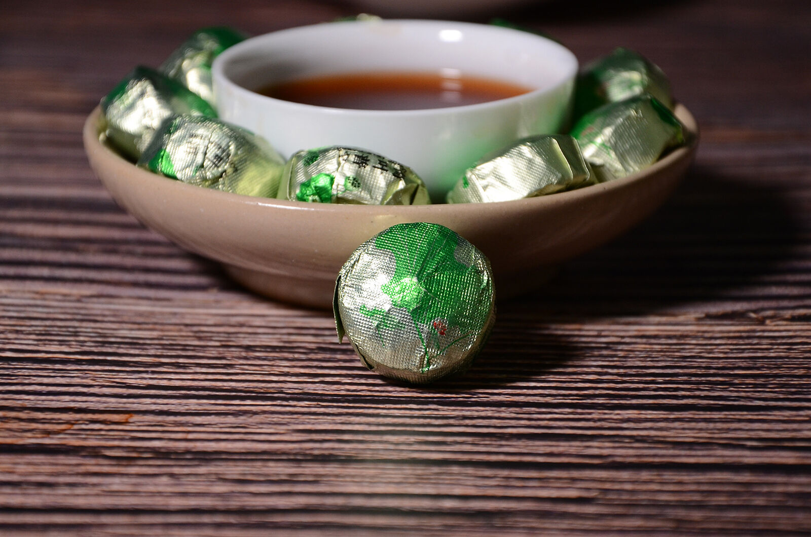 Yunnan lotus leaf mini tuo tea cake gold brick pu-erh tea ripe tea loose 500g