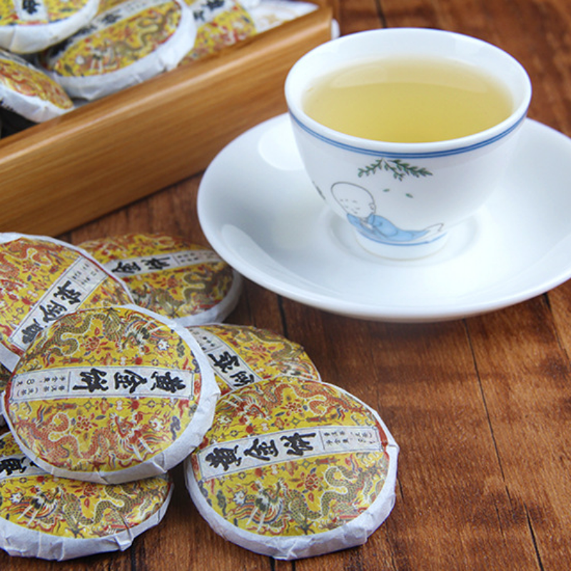 500g Spring Tea Ancient Tree Gold Cake Natural Ancient Tree Pu'er Tea Cha Tea