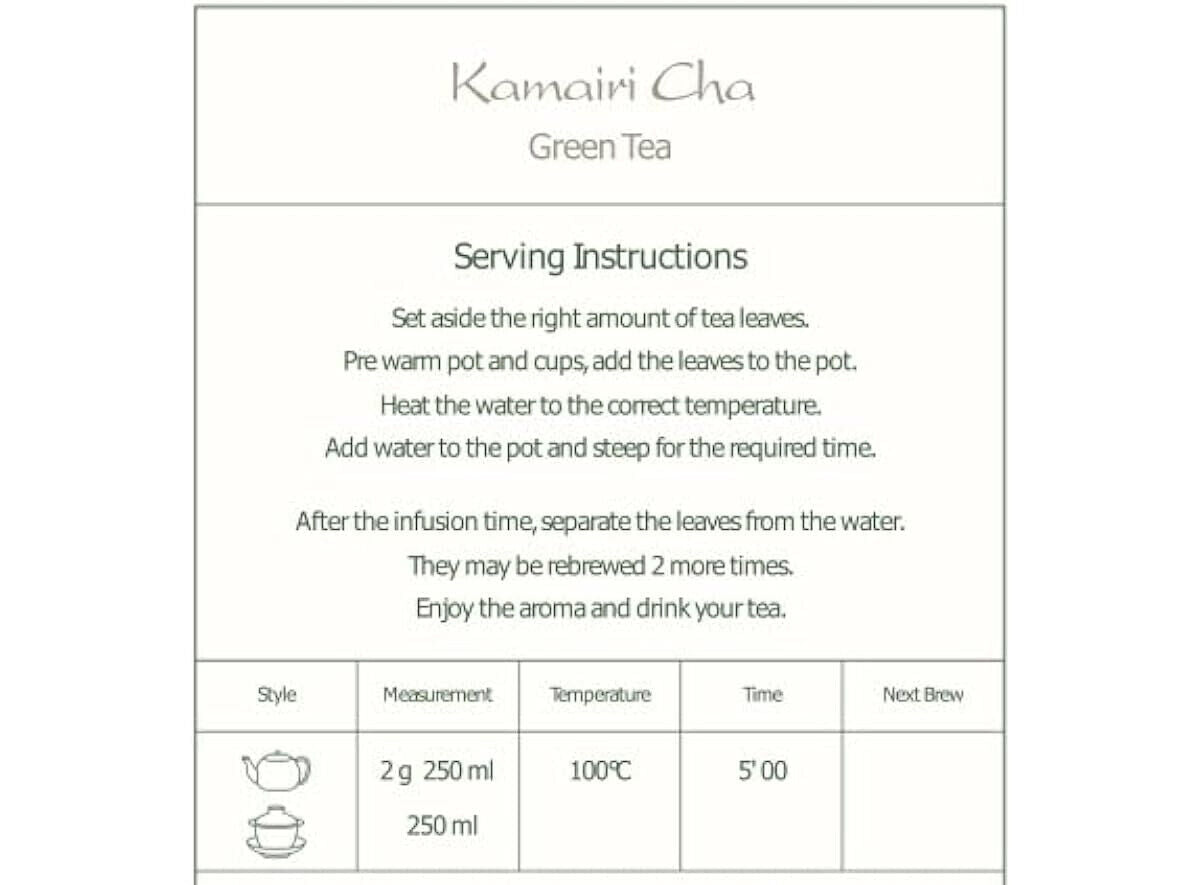 Kamairicha Japanese Green Tea - Kamairi Cha Tea From Japan - Panfried Tea 50g