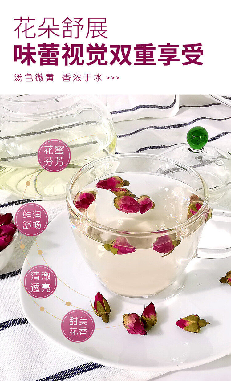 Authentic Rose Tea High Grade Dried Rose Fragrance Herb Tea Bag 100g
