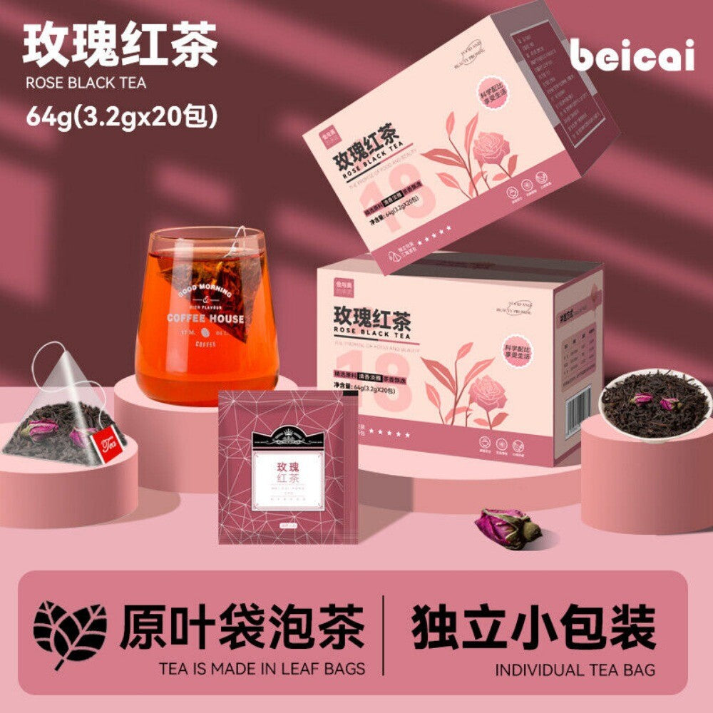 Ceylon Rose Black Tea Flower Blend Bags