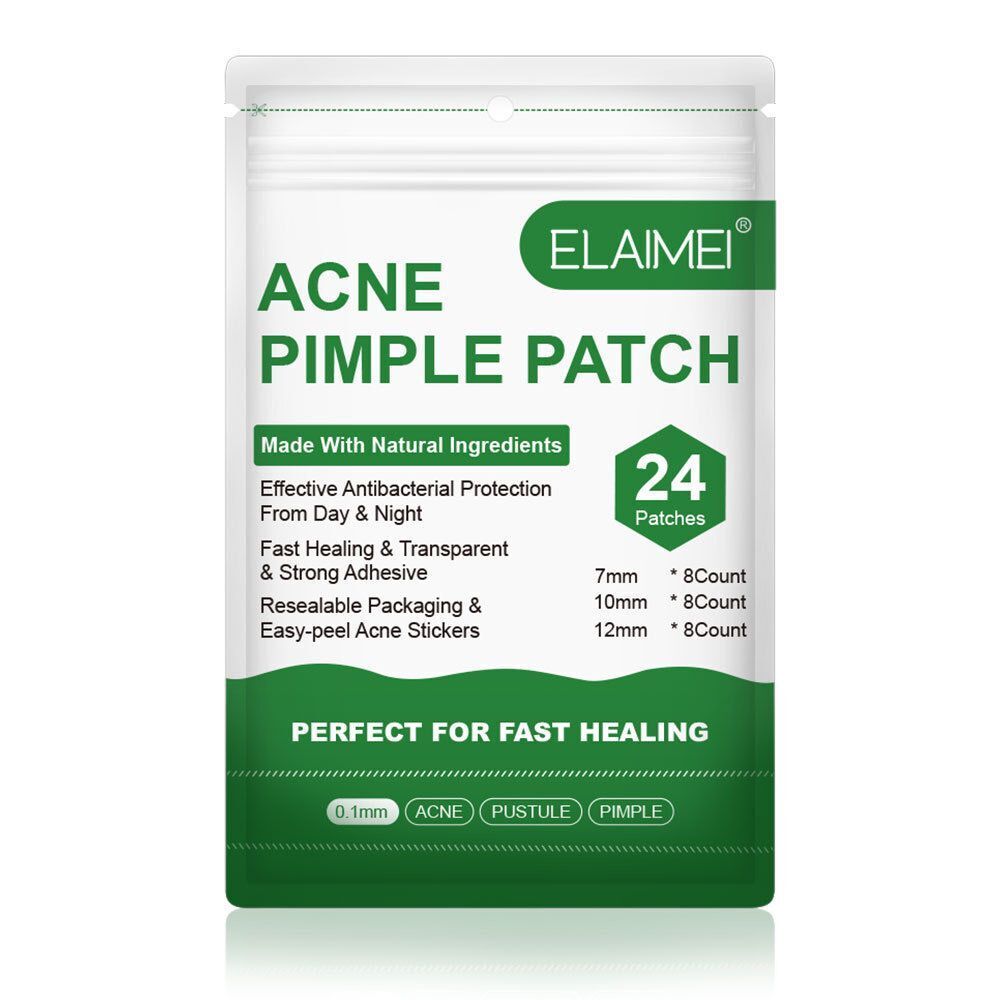 24pcs Acne Pimple Patch with Tea Tree Oil, Calendula Oil & Belgium Hydrocolloid