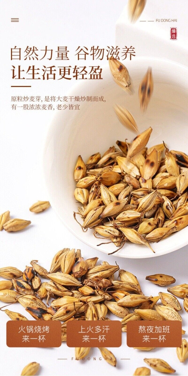 Premium Roasted Barley Tea 500g Natural Chinese Herbal Brew