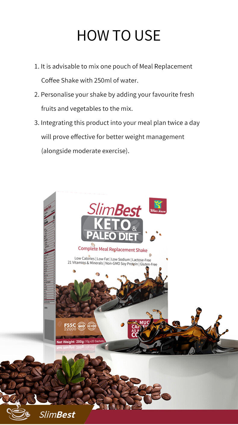 Natürliche Abnehmen Keto Kaffee Diät Weight Loss Kräuter Detox Instant Coffee