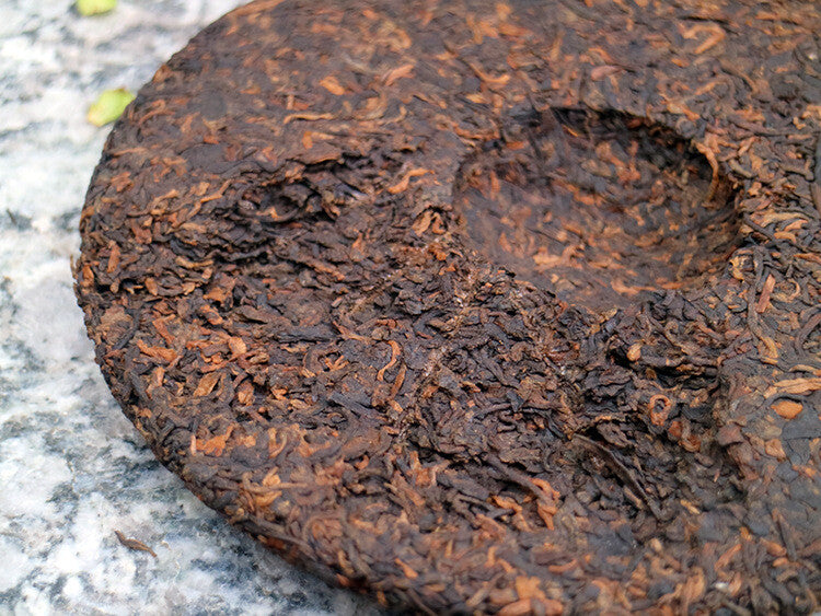 357g Tianmen Mountain High-stem Ancient Tree Ripe Pu'er Tea Fragrant and Mellow