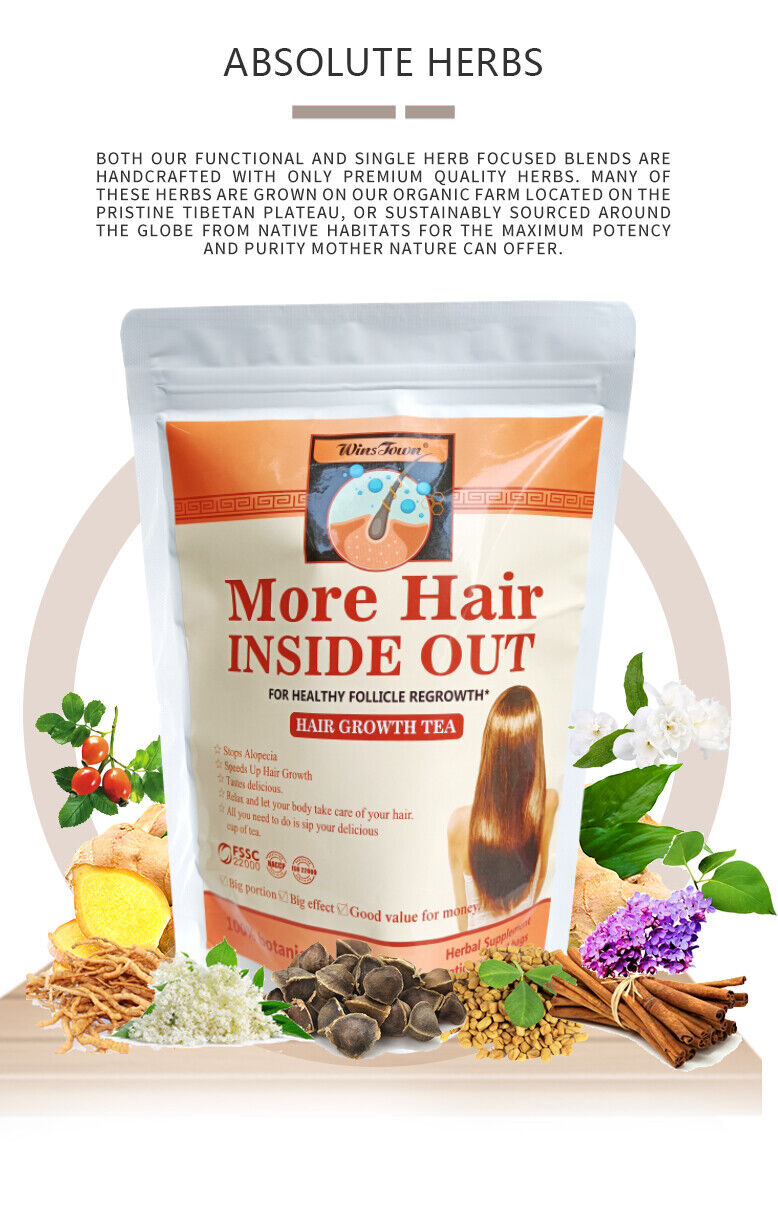 Fast Hair Growth Treatment Tea Follicle Regrowth Herbal Care for All Hair Types