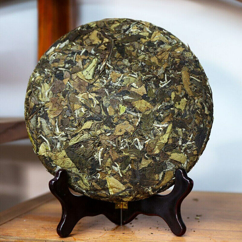 HelloYoung 350g Top White Tea Fuding Shou Mei Organic White Tea Cake High Mountain Bai Cha