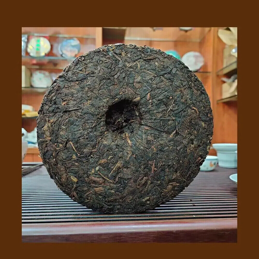 357 Gram Dingxing Old Fermented Tea Cake Chinese Yunnan Ripe Puer Tea Cake