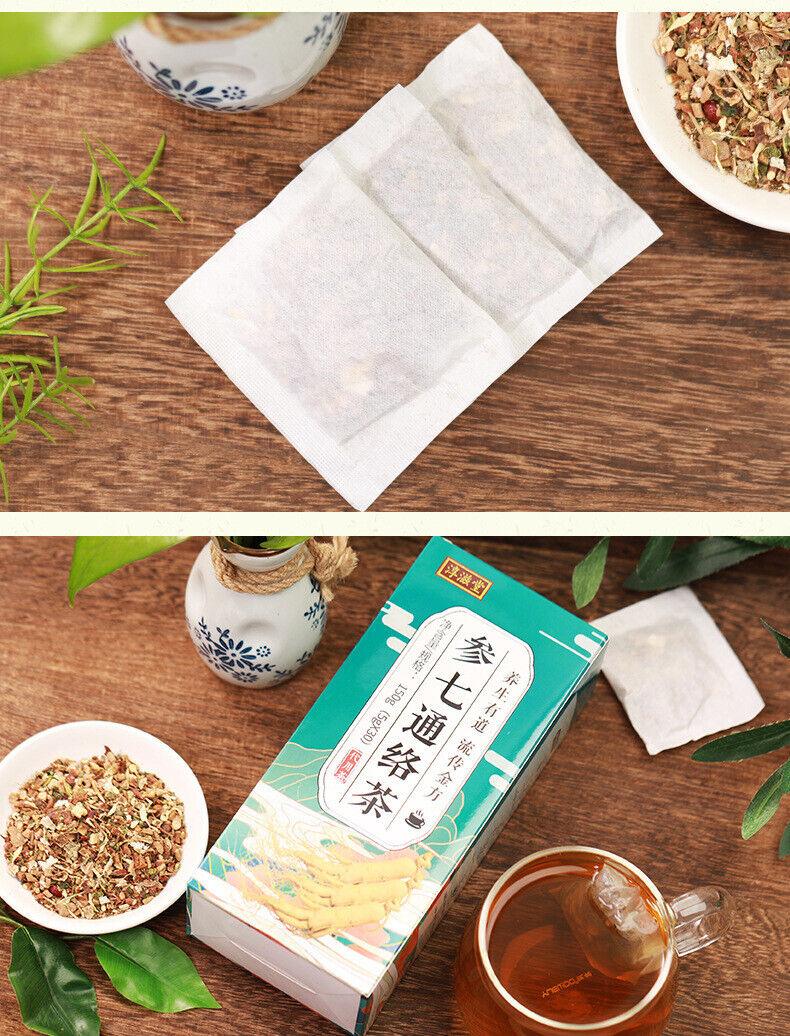 HelloYoung 150g Ginseng seven Tongluo tea kombucha ginseng 5 treasures mulberry health tea