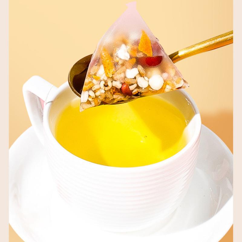 Health tea bag Five-finger peach Poria cocos tea, red bean barley tea