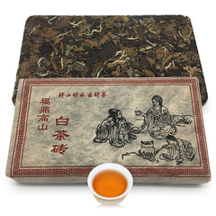 HelloYoung 350g Fuding white tea Shoumei tea brick old white tea brick alpine Panxi
