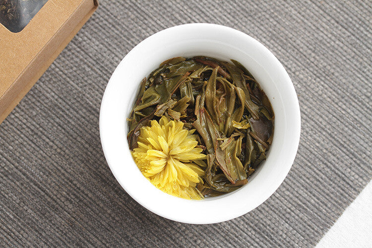 Puer Longzhu 18pcs Raw Tea Rose Jasmine Peony 6 Flavors Combination Flower Tea
