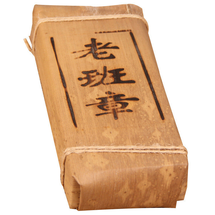 500g Old Ban Zhang Tea Brick Puerh Tea Ripe Pu'er Ancient Tree Bamboo Tube Tea